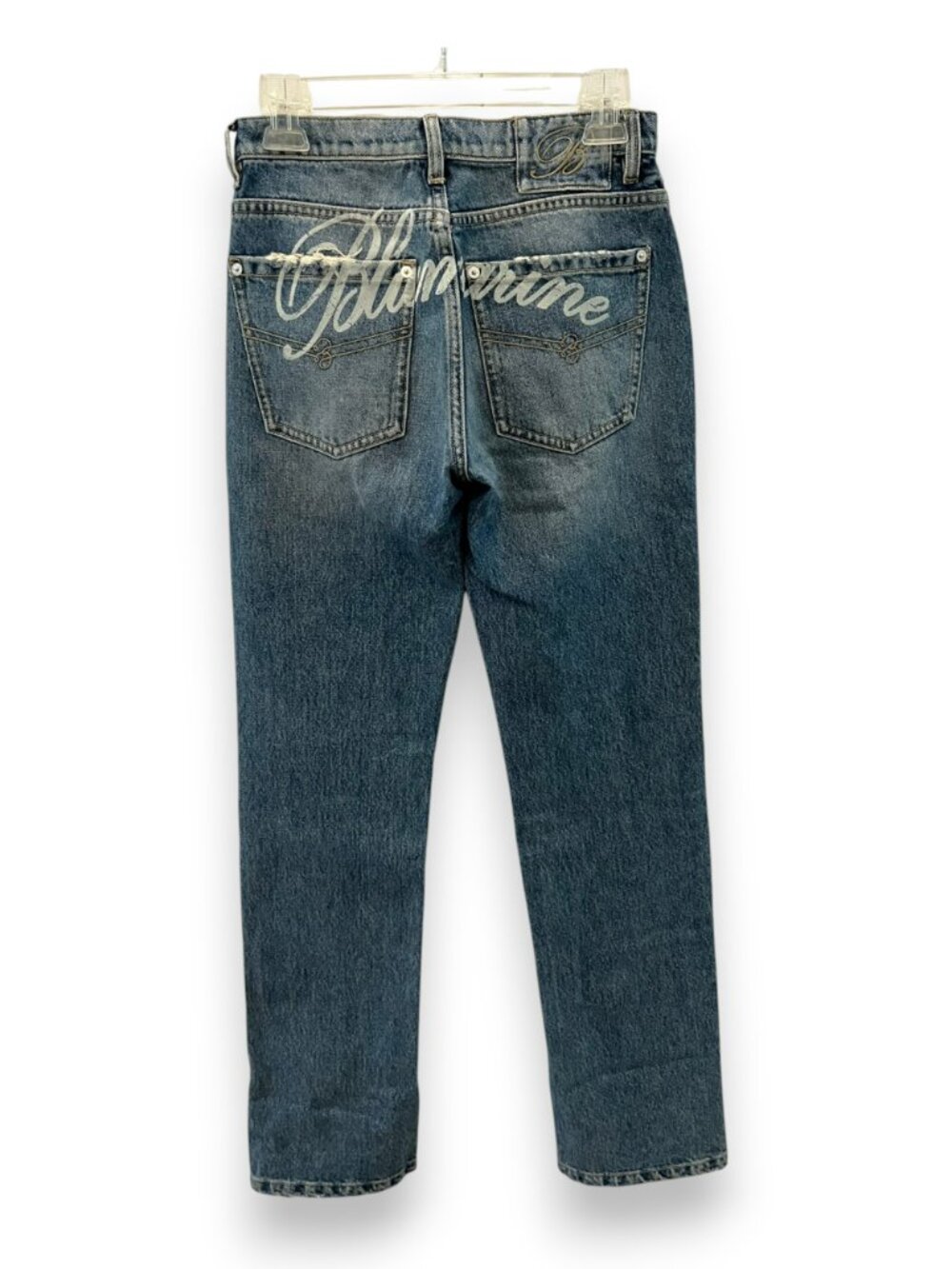 Blumarine Straight-leg jeans with logo, NWT, Size 25/2 - Picture 4 of 5